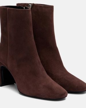 Souliers Martinez Karol 80 Suede Ankle Boots - Brown