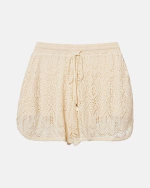 Zimmermann Mahon Crochet Lace Shorts - Natural
