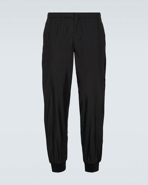 Prada Silk Blend Joggers - Black