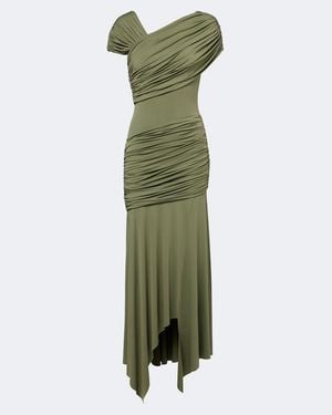 De La Vali Midikleid Hela Aus Jersey - Grün