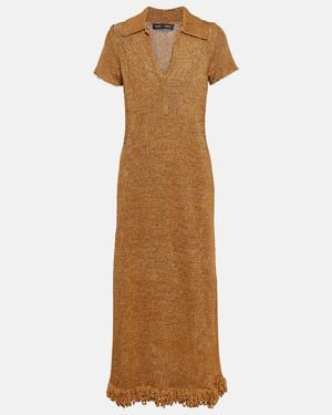 Proenza Schouler Tassel-trimmed Midi Dress - Brown