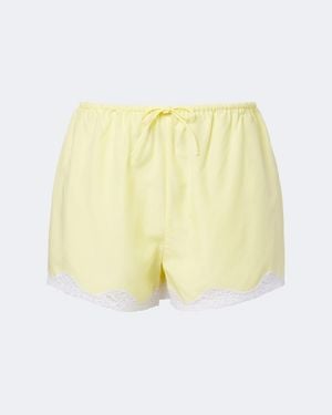 Posse Shorts Tabitha Con Ricamo - Giallo