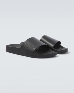 Frescobol Carioca Humberto Leather Slides - Black