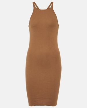 Rick Owens Cotton Minidress - Brown