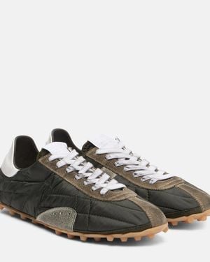 Maison Margiela Sprinters Suede-Trimmed Trainers - Brown