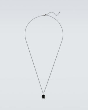 Mateo Halskette Aus Sterlingsilber Mit Onyx - Blau