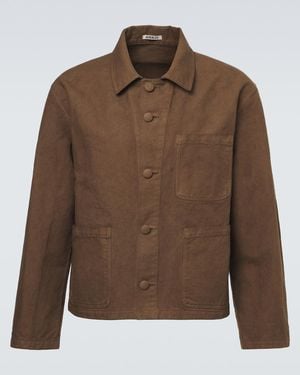 AURALEE Jacke Aus Baumwoll-Twill - Braun