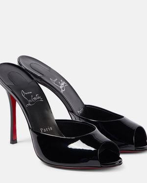 Christian Louboutin Me Dolly 100 Patent Sandal - Black