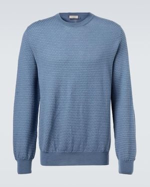 Canali Pullover Aus Wolle - Blau