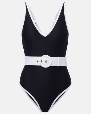 Heidi Klein Pampelonne Belted Swimsuit - Black
