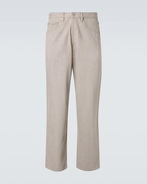 AURALEE Wide-Leg Jeans - Natural