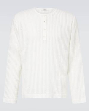 Commas Longsleeve Aus Einem Baumwollgemisch - Weiß