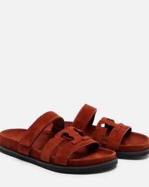 Tory Burch Ines Suede Slides - Red