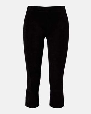 Stouls Willy Suede Capri Trousers - Black