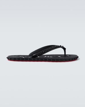 Christian Louboutin Super Loubi Flip Thong Sandals - Black