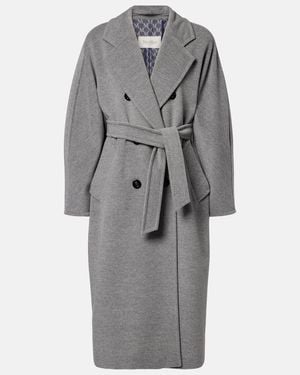 Max Mara Madame Wool And Cashmere Coat - Grey