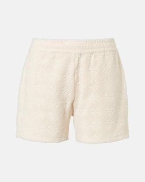 Tory Burch Jacquard Cotton-Blend Terry Shorts - Natural