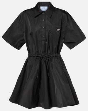 Prada Re-Nylon Mini Dress - Black