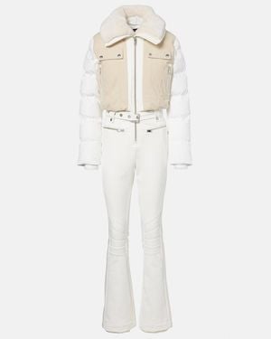 Fusalp Karei Corduroy-Trimmed Ski Suit - White