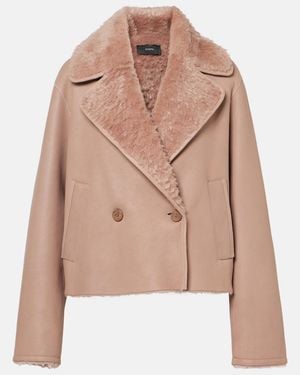 JOSEPH Rousse Shearling Jacket - Natural