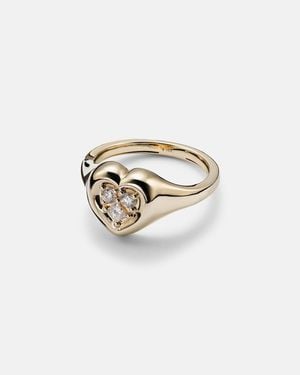 STONE AND STRAND 14Kt Ring With Diamonds - White