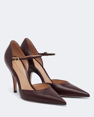 Gianvito Rossi Pumps Sofia D'Orsay Aus Leder - Braun