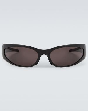 Balenciaga Oval Sunglasses - Brown