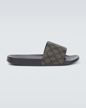 Gucci Pursuit Gg Supreme Slide - Grey