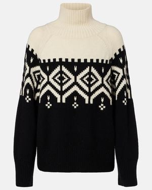 Altuzarra Hamilton Fair Isle Wool Turtleneck Sweater - Black