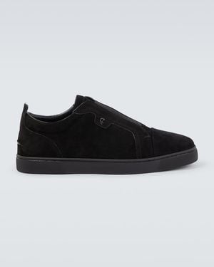 Christian Louboutin St Louis Suede Trainers - Black
