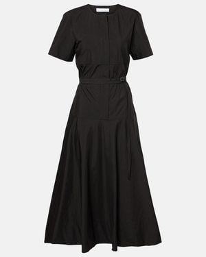 Proenza Schouler Label Elizabeth Cotton-Blend Midi Dress - Black