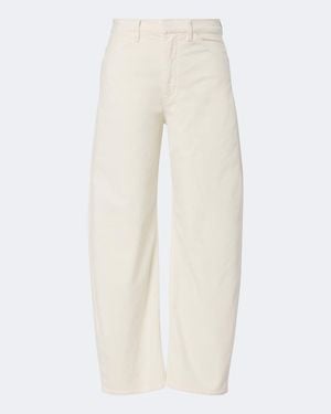 Nili Lotan Tribeca Cotton-Blend Corduroy Barrel-Leg Trousers - Natural