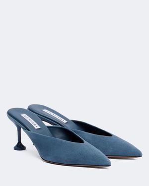 Aquazzura Mules Bisous - Blu