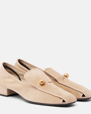 Herbert Levine Showtime Suede Loafer Court Shoes - Natural