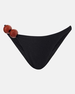 SAME Marble Bikini Bottoms - Black