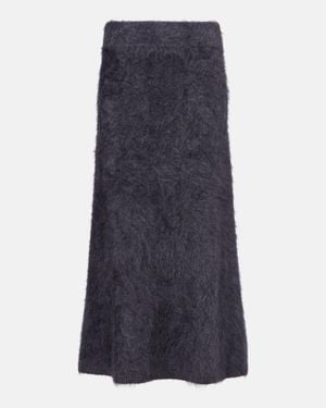 Lisa Yang Asta Cashmere Midi Skirt - Blue