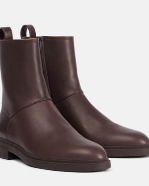 Loro Piana Ankle Boots Kilda Aus Leder - Braun