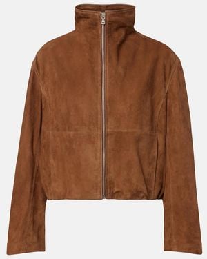 Nour Hammour Etienne Suede Jacket - Brown