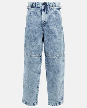 The Mannei Shobak Bleached Straight Jeans - Blue