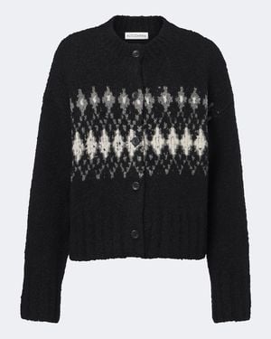 Altuzarra Cardigan Haven Fair Isle De Lana - Negro