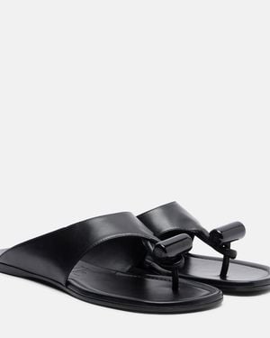 Loewe Sandalen Toggle Aus Leder - Schwarz