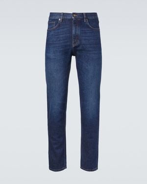 ZEGNA Mid-Rise Straight Jeans - Blue