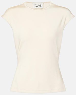 TOVE Deca Jersey Top - White