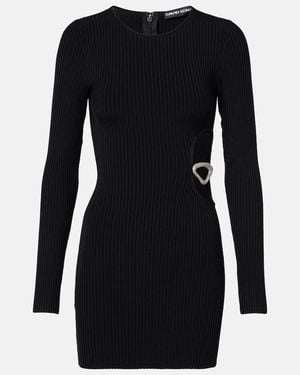 David Koma Embellished Cutout Minidress - Black
