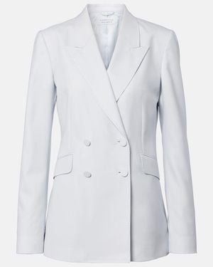 Gabriela Hearst Angela Wool And Silk Blazer - Blue