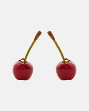 Jacquemus Les Boucles Cerise Earrings - Red