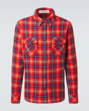 God's True Cashmere Checked Cashmere Shirt - Red