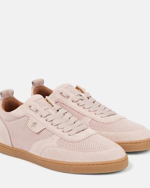 Christian Louboutin Tutti Rui Donna Leather Low-Top Trainers - Pink
