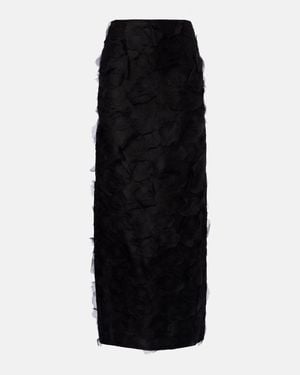 Max Mara Adepto Silk Maxi Skirt - Black