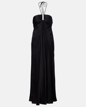 Poupette Halterneck Maxi Dress - Black